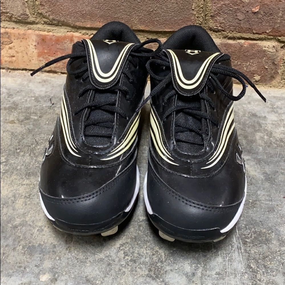 Under Armour Black Glyde IV ST CC Softball Cleat Shoe Size 7.5 NEW - Picture 2 of 11